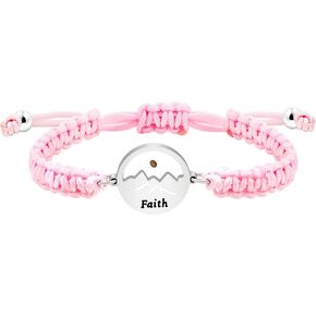 Adjustable Handmade Braided String Bracelet I Mustard Seed Bracelets Inspirational Christian Gift in Saudi Arabia