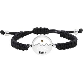 Adjustable Handmade Braided String Bracelet I Mustard Seed Bracelets Inspirational Christian Gift in Kuwait