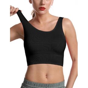 حمالات صدر رياضية بدون أكمام للنساء مع حشوات قابلة للإزالة للتمرين in Kuwait