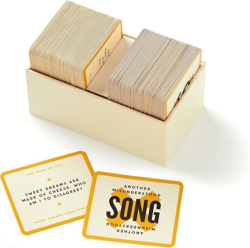 Misunderstood Songs – Party Game with 300 Cards Featuring Uniquely Incorrect Lyrics of Songs, Suitable for 2-8 Players in Saudi Arabia