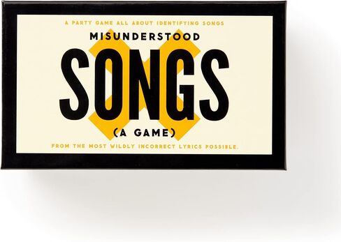 Misunderstood Songs – Party Game with 300 Cards Featuring Uniquely Incorrect Lyrics of Songs, Suitable for 2-8 Players in Saudi Arabia