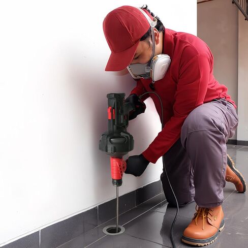 ثعبان تصريف كهربائي محمول من دومينوكس بطول 23 قدم، مثقاب تصريف تلقائي مع كابل، أداة تنظيف الصرف المحمولة، منظف الصرف للمرحاض، المجاري، الحمام، أنابيب تصريف المغسلة in Kuwait