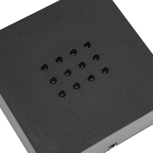 قاعدة حامل إضاءة بيضاء LED من POCREATION، حامل عمل فني كريستالي مربع 12 مصباح LED مع محول كابل USB لفن الزجاج الكريستالي ثلاثي الأبعاد (أسود، 3.7 بوصة) in Kuwait