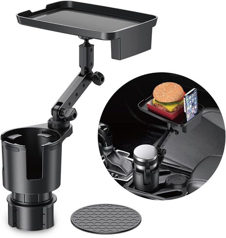 Frokom Cup Holder Expander for Car,Upgraded Car Cup Holder Expander Adapter with Offset Adjustable Base, Fit Most Large Bottles and Mugs-Yeti Ramblers 14/24/36/46oz, Hydro Flasks 32/40oz in Kuwait