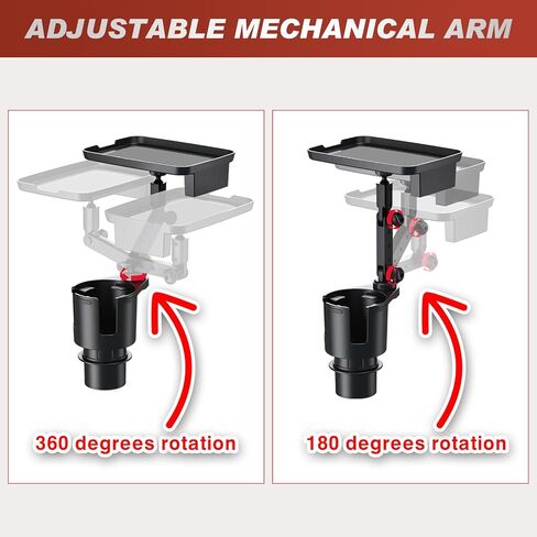 Frokom Cup Holder Expander for Car,Upgraded Car Cup Holder Expander Adapter with Offset Adjustable Base, Fit Most Large Bottles and Mugs-Yeti Ramblers 14/24/36/46oz, Hydro Flasks 32/40oz in Kuwait