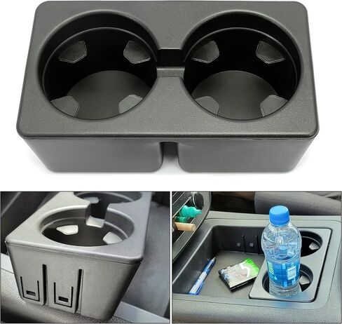 حامل أكواب وحدة التحكم JMTAAT متوافق مع 2007-2014 Chevy Silverado Avalanche Suburban GMC Sierra Yukon Escalade وحدة التحكم الأرضية المزدوجة حامل الكأس استبدال للجزء 19154712 in Kuwait