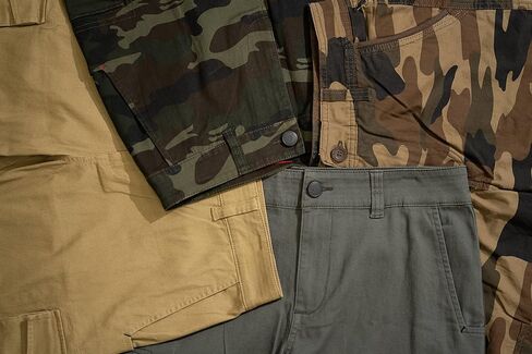 X RAY Men's Soft Casual Cotton Cargo Pants W/Deep Pockets & Belt for Work and Travel in Kuwait
