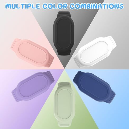 سوار Smart Tag 2 مقاوم للماء، عبوتان من سوار معصم السيليكون متوافق مع حافظة حامل Samsung Galaxy SmartTag2، غطاء كامل لساعة SmartTag 2 ملحقات مخفية (أخضر + أرجواني) in Kuwait