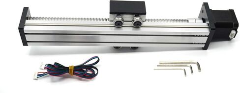 Zeberoxyz 1PCS Linear Rail Guide Ballscrew SFU1605 with NEMA17 Stepper Motor, 100mm Effective Stroke Length for DIY CNC Router Parts X Y Z Linear Stage Actuator (Size:100mm) in Saudi Arabia