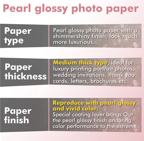 Koala Pearl Glossy Photo Paper 8.5X11 Inches 48LB 30 Sheets Shiny for Inkjet and Laser Printer Use DYE INK 180GSM in Saudi Arabia