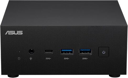 نظام كمبيوتر صغير ASUS ExpertCenter PN52 مع AMD 8-Core R7-5800H، وذاكرة وصول عشوائي DDR4 سعة 16 جيجابايت، وM.2 PCIE 512 جيجابايت SSD، وواي فاي 6E، وبلوتوث، ومنفذ USB-C، ونظام التشغيل Windows 11 Pro، أسود in Saudi Arabia