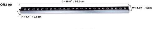 شريط LED لحوض السمك OR3 Reef - لنمو وإضاءة لون الفلورسنت المرجاني - مصابيح LED مزدوجة الشريحة بقدرة 5 وات - (الأشعة فوق البنفسجية البنفسجي بالإضافة إلى 120) in Kuwait
