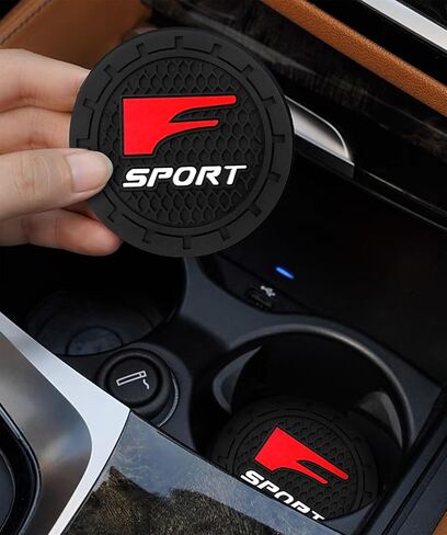 Car Interior Accessories for F Sport Cup Holder Insert Coaster,Silicone Anti Slip Cup Mat for Lexus F Sport Series 2.75in 2Piece in Saudi Arabia