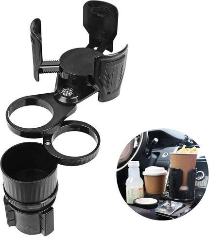 SACSTAR Cup Holder Expander for Car with Adjustable Base, Compatible with Hydro Flasks 32/40oz, Yeti 14/24/36/40oz Ramblers, Other Large Bottles & Big Drinks, 32-40 in Saudi Arabia