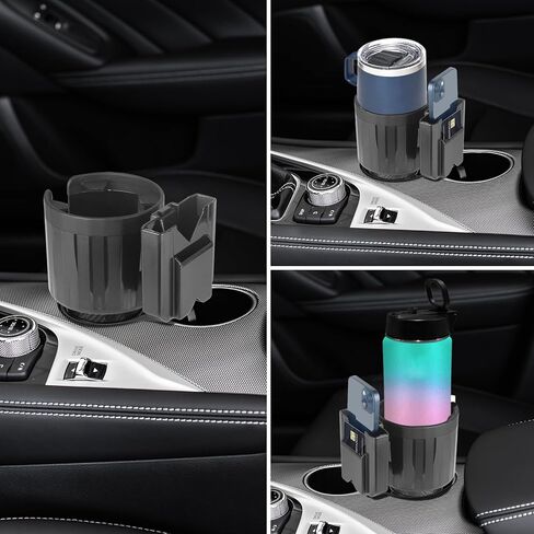SACSTAR Cup Holder Expander for Car with Adjustable Base, Compatible with Hydro Flasks 32/40oz, Yeti 14/24/36/40oz Ramblers, Other Large Bottles & Big Drinks, 32-40 in Saudi Arabia