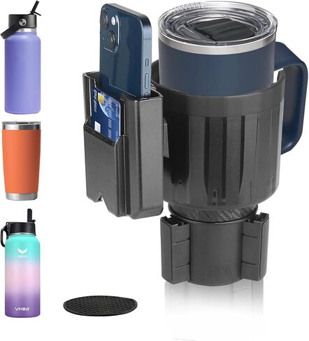 SACSTAR Cup Holder Expander for Car with Adjustable Base, Compatible with Hydro Flasks 32/40oz, Yeti 14/24/36/40oz Ramblers, Other Large Bottles & Big Drinks, 32-40 in Saudi Arabia