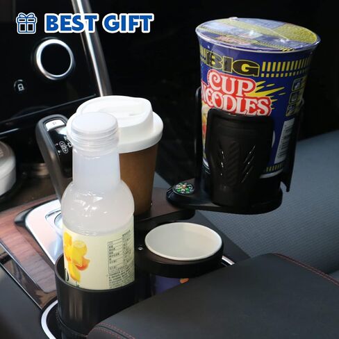 SACSTAR Cup Holder Expander for Car with Adjustable Base, Compatible with Hydro Flasks 32/40oz, Yeti 14/24/36/40oz Ramblers, Other Large Bottles & Big Drinks, 32-40 in Saudi Arabia
