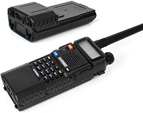 حافظة بطارية 6×AA باللون الأسود لراديو ثنائي الاتجاه لـ Baofeng UV-5R UV-5RE Plus in Saudi Arabia