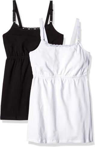 LEADING LADY Women's Cotton Nursing Tank with Lace Trim and Full Sling in Saudi Arabia