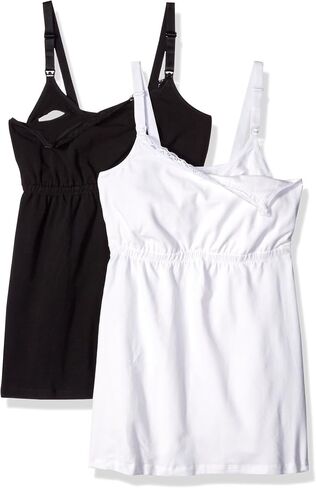 LEADING LADY Women's Cotton Nursing Tank with Lace Trim and Full Sling in Saudi Arabia