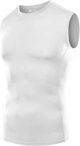DRSKIN 4, 3, 2 Pack Men's Compression Shirts Sleeveless Tank Top Athletic Sports Workout Running Base Layer Active in Kuwait