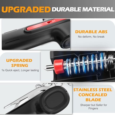 Gifts for Dad From Daughter Wife Fathers Day - UPGRADE Car Window Breaker Seatbelt Cutter Emergency Whistle 3 in-1 Car Safe Escape Tool Spring Loaded Glass Breaker Car Accessories Car Essentials in Kuwait