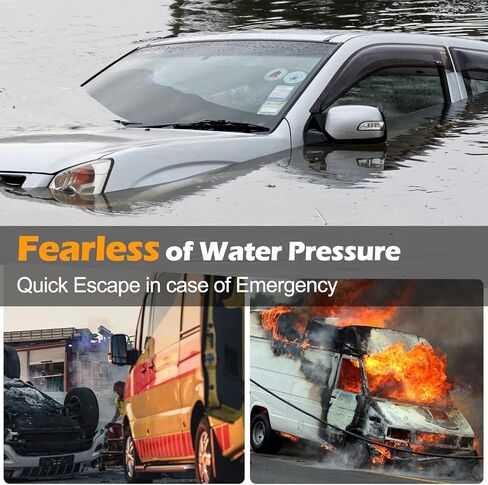 Gifts for Dad From Daughter Wife Fathers Day - UPGRADE Car Window Breaker Seatbelt Cutter Emergency Whistle 3 in-1 Car Safe Escape Tool Spring Loaded Glass Breaker Car Accessories Car Essentials in Kuwait