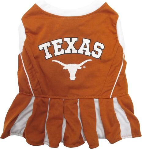 Pets First NCAA Texas Longhorns Dog Cheerleader Outfit, Small in Saudi Arabia
