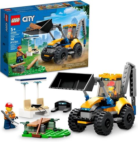 LEGO City Construction Digger 60385 Building Toy - Excavator Model Featuring Tools and Minifigures, Vehicle Building Set for Fun Creative Play, Birthday Gift Idea for Boys, Girls, and Kids Ages 5+ in Saudi Arabia
