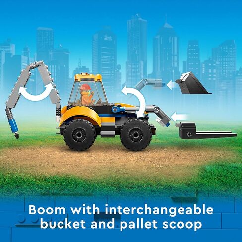 LEGO City Construction Digger 60385 Building Toy - Excavator Model Featuring Tools and Minifigures, Vehicle Building Set for Fun Creative Play, Birthday Gift Idea for Boys, Girls, and Kids Ages 5+ in Saudi Arabia