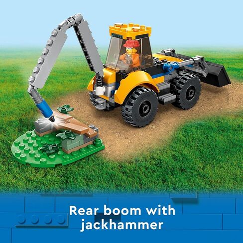 LEGO City Construction Digger 60385 Building Toy - Excavator Model Featuring Tools and Minifigures, Vehicle Building Set for Fun Creative Play, Birthday Gift Idea for Boys, Girls, and Kids Ages 5+ in Saudi Arabia