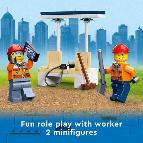 LEGO City Construction Digger 60385 Building Toy - Excavator Model Featuring Tools and Minifigures, Vehicle Building Set for Fun Creative Play, Birthday Gift Idea for Boys, Girls, and Kids Ages 5+ in Saudi Arabia
