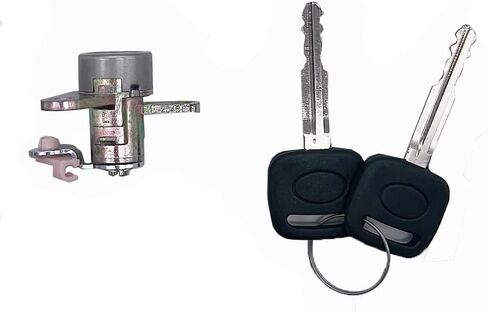 أسطوانة قفل الغطاء - كوب مع 2 مفتاح أمامي للسائق متوافق مع Toyota T100 1993 1994 1995 1996 1997 1998 DL-109L DL109L 69052-34010 6905234010 in Saudi Arabia