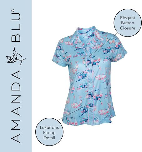 Women’s Classic Pajamas Top & Shorts Lounge/PJ Set, Super Soft, Comfy Wide Leg in Saudi Arabia