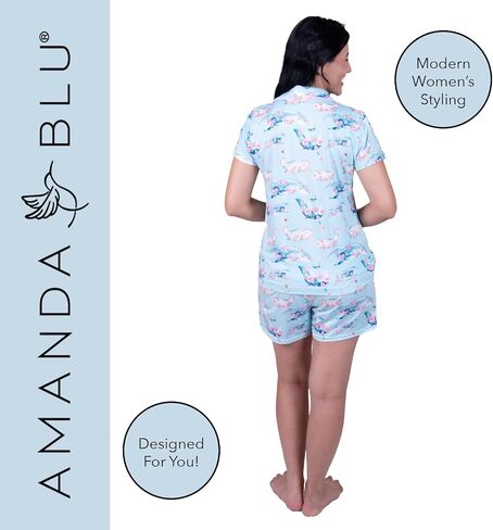 Women’s Classic Pajamas Top & Shorts Lounge/PJ Set, Super Soft, Comfy Wide Leg in Saudi Arabia