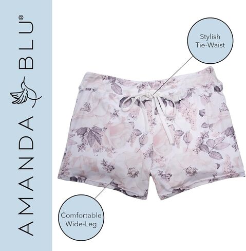 Women’s Classic Pajamas Top & Shorts Lounge/PJ Set, Super Soft, Comfy Wide Leg in Saudi Arabia
