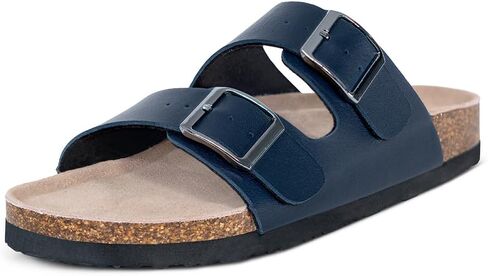 TF STAR Women flat comfort casual slide cork sandals,footbed sandals for women in Kuwait