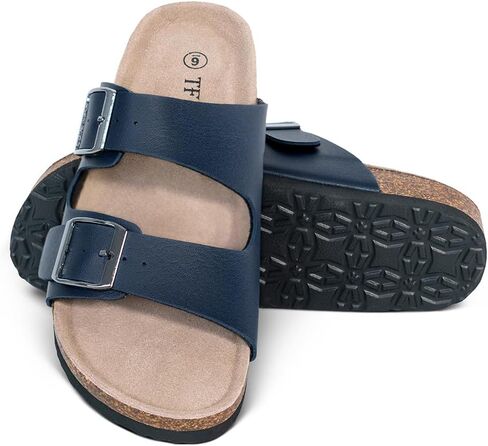 TF STAR Women flat comfort casual slide cork sandals,footbed sandals for women in Kuwait