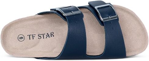 TF STAR Women flat comfort casual slide cork sandals,footbed sandals for women in Kuwait