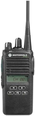 CP185 UHF AAH03RDF8AA7AN الأصلي موتورولا 435-480 ميجا هرتز جهاز إرسال واستقبال راديو ثنائي الاتجاه 4 وات، 16 قناة أسود - ضمان المصنع لمدة عامين in Saudi Arabia