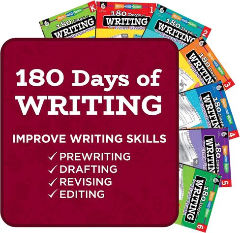 180 Days of Practice for 4th Grade (Set of 3), Assorted Fourth Grade Workbooks for Kids Ages 8-10, Includes 180 Days of Reading, 180 Days of Writing, 180 Days of Math in Saudi Arabia