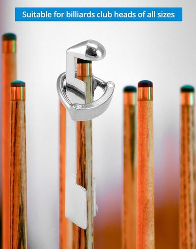 QWORK Pool Cue Tip Clamps Adjustable Metal Buckle Design for Easy Billiard Tip Repair and Replacement Pack of 3 in Saudi Arabia