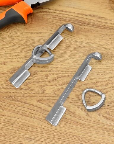 QWORK Pool Cue Tip Clamps Adjustable Metal Buckle Design for Easy Billiard Tip Repair and Replacement Pack of 3 in Saudi Arabia