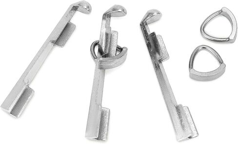 QWORK Pool Cue Tip Clamps Adjustable Metal Buckle Design for Easy Billiard Tip Repair and Replacement Pack of 3 in Saudi Arabia
