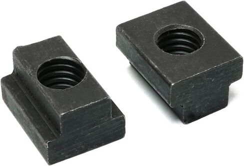 1/2" T-Slot Nut 2PCS 1/2Inch Black Oxide Finish Carbon Steel 3/8-16 Threads T-Nut for Table Slot Milling in Saudi Arabia