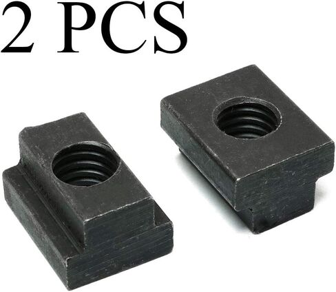 1/2" T-Slot Nut 2PCS 1/2Inch Black Oxide Finish Carbon Steel 3/8-16 Threads T-Nut for Table Slot Milling in Saudi Arabia