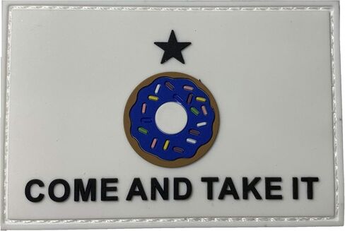Come and Take It Donut Blue Patch Hook & Loop Gear Bag Vest Police Texas Funny Patch in Saudi Arabia