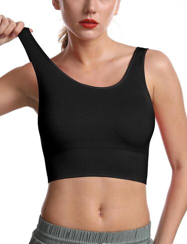 حمالات صدر رياضية بدون أكمام للنساء مع حشوات قابلة للإزالة للتمرين in Kuwait