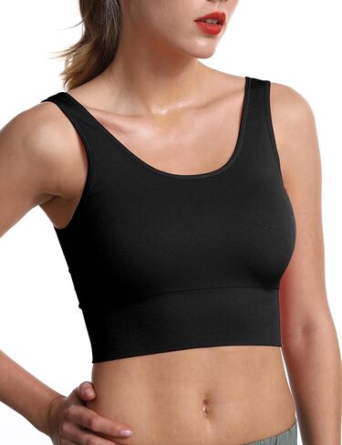 حمالات صدر رياضية بدون أكمام للنساء مع حشوات قابلة للإزالة للتمرين in Kuwait