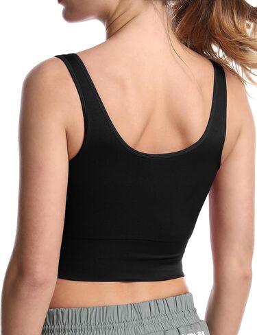 حمالات صدر رياضية بدون أكمام للنساء مع حشوات قابلة للإزالة للتمرين in Kuwait